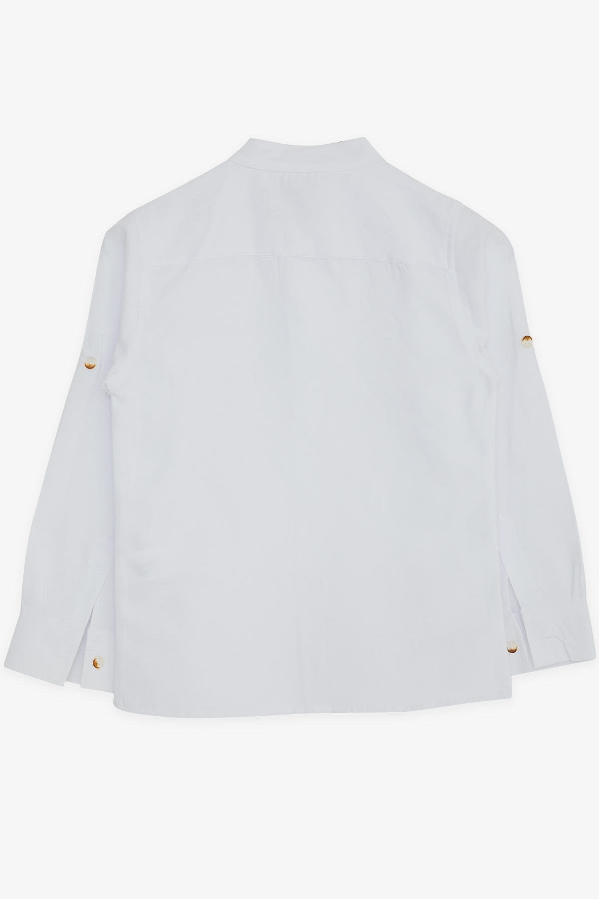 Koszula na stójce chłopięca biały Breeze G457-23824 GKMOC -  - #tag1# - #tag2# - #tag3# - #tag4#