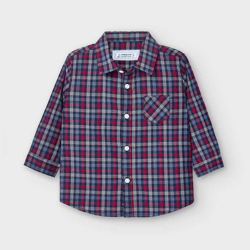 Koszula w kratkę chłopięca Mayoral 2130-86 granat -  - #tag1# - #tag2# - #tag3# - #tag4#