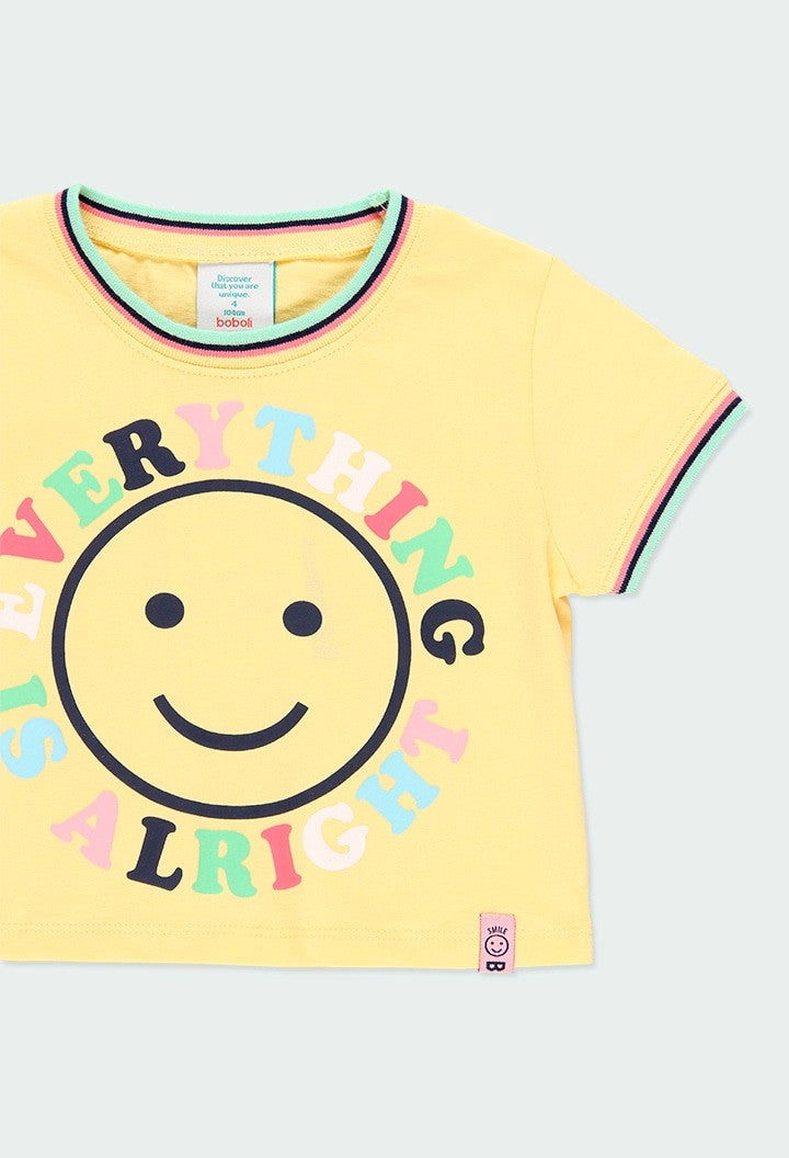 Koszulka dla dziewczynki Boboli 424145-1148 kolor żółty -  - #tag1# - #tag2# - #tag3# - #tag4#