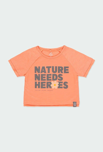 Koszulka dla dziewczynki Boboli 464004-5113 kolor pomarańczowy -  - #tag1# - #tag2# - #tag3# - #tag4#