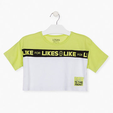 Koszulka krótka dla dziewczynek Losan 114-1017AL-744 kolor Limonka -  - #tag1# - #tag2# - #tag3# - #tag4#