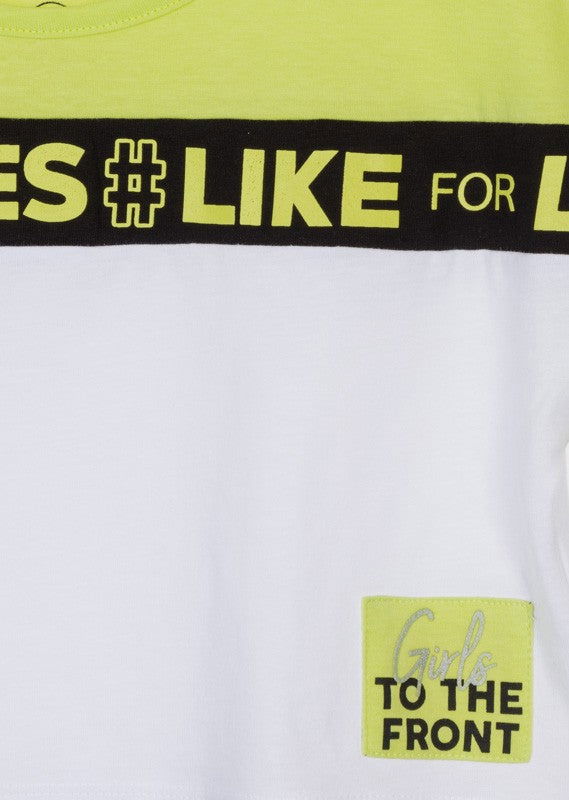 Koszulka krótka dla dziewczynek Losan 114-1017AL-744 kolor Limonka -  - #tag1# - #tag2# - #tag3# - #tag4#