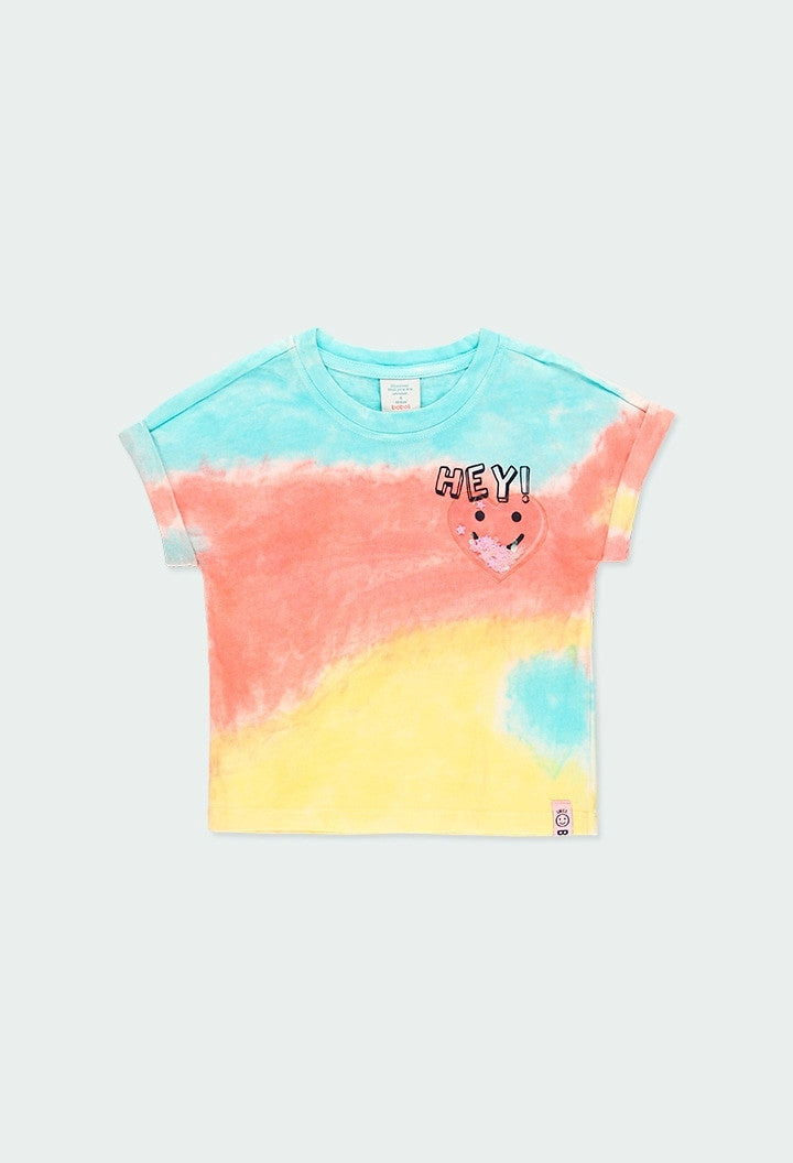 Koszulka tie dye dla dziewczynki Boboli 424044-3751 kolor kolorowy -  - #tag1# - #tag2# - #tag3# - #tag4#