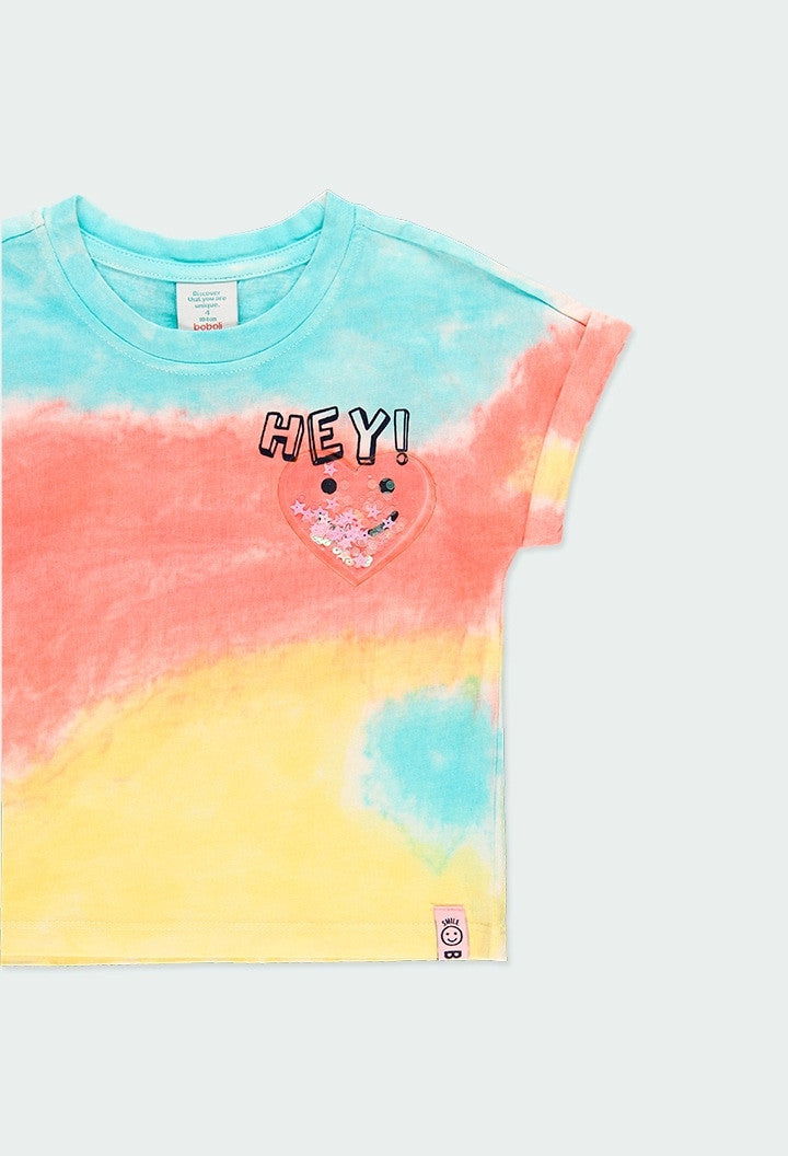 Koszulka tie dye dla dziewczynki Boboli 424044-3751 kolor kolorowy -  - #tag1# - #tag2# - #tag3# - #tag4#
