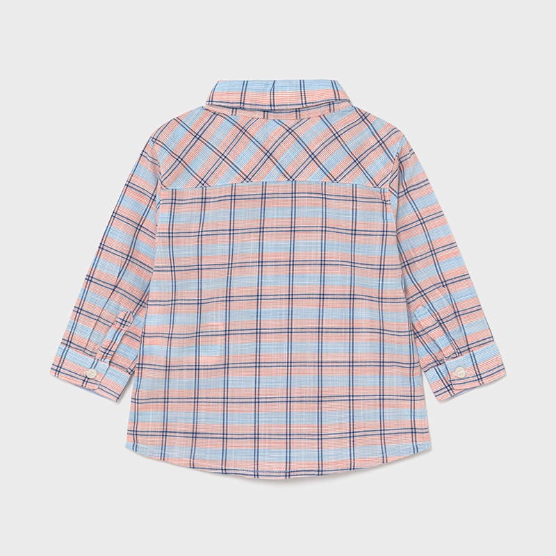 Koszulka w kratkę chłopięca Mayoral 1122-38 kolor pomarańcz -  - #tag1# - #tag2# - #tag3# - #tag4#