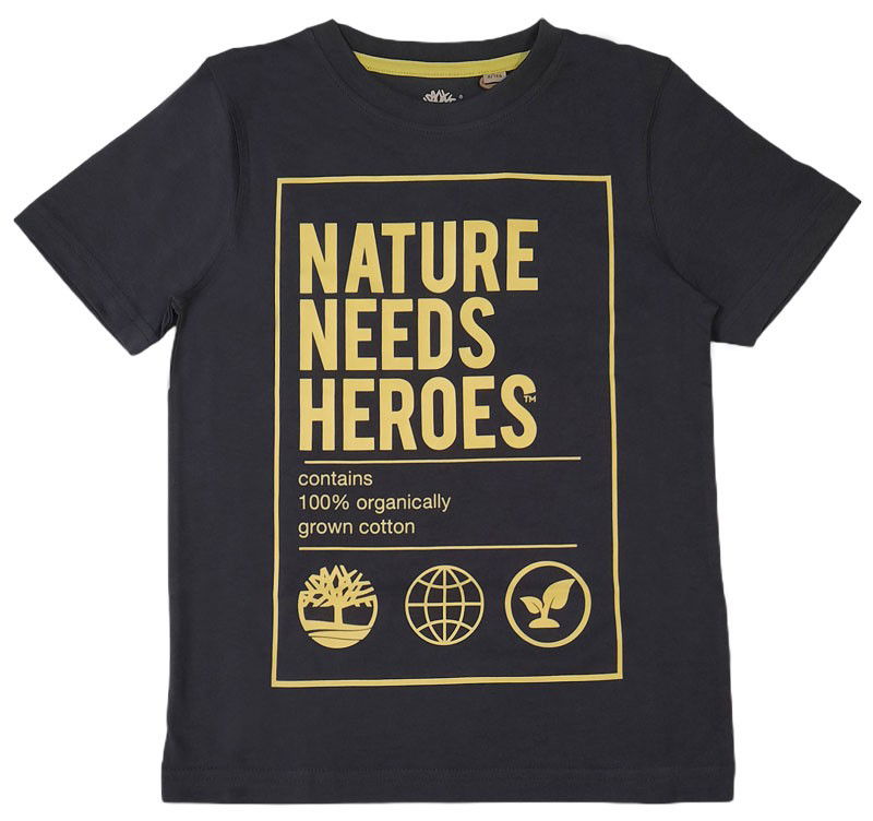 Koszulka z krótkim rękawem chłopięca TIMBERLAND T25R88-037 kolor szary -  - #tag1# - #tag2# - #tag3# - #tag4#