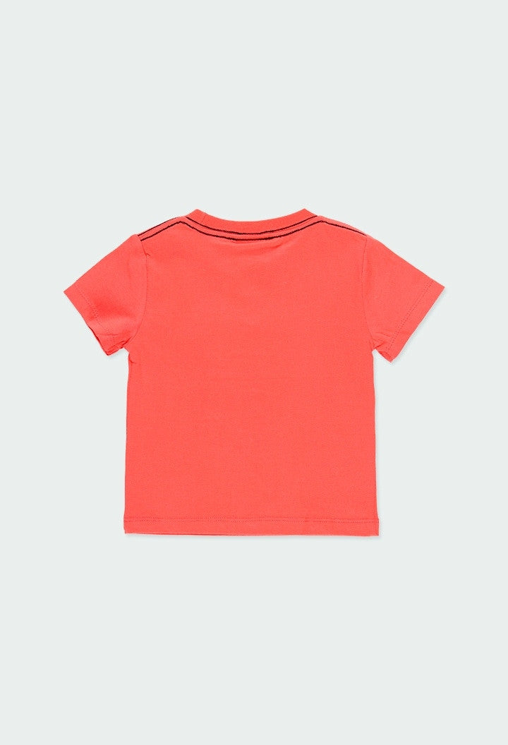 Koszulka z krótkim rękawem dla chłopca Baby Boboli 304074-3740 kolor koral -  - #tag1# - #tag2# - #tag3# - #tag4#