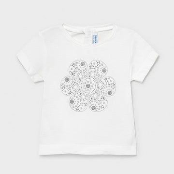 Koszulka z krótkim rękawem dziewczęca Mayoral 105-33 Biały -  - #tag1# - #tag2# - #tag3# - #tag4#