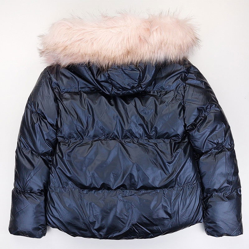 Kurtka Zimowa dziewczynka granat M-557-131123  GKMOD -  - #tag1# - #tag2# - #tag3# - #tag4#