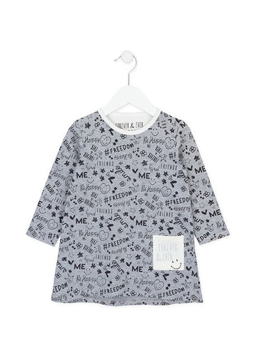 Losan 726-7011AD-300 sukienka kolor szary -  - #tag1# - #tag2# - #tag3# - #tag4#