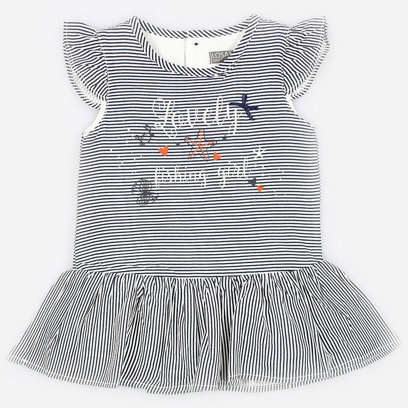 Losan Sukienka dla dziewczynki w granatowe paski 918-7017AA-378 -  - #tag1# - #tag2# - #tag3# - #tag4#