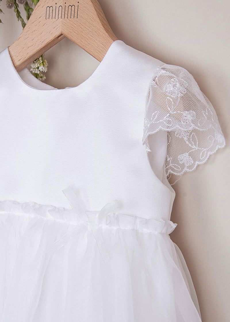 MINIMI 42/23 Sukienka elegancka kolor biała -  - #tag1# - #tag2# - #tag3# - #tag4#