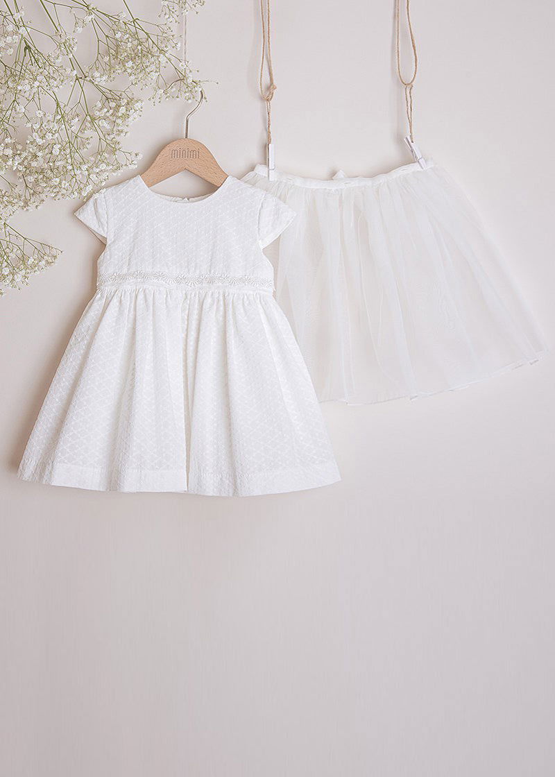 MINIMI 44/20 Sukienka elegancka kolor śmietanka -  - #tag1# - #tag2# - #tag3# - #tag4#