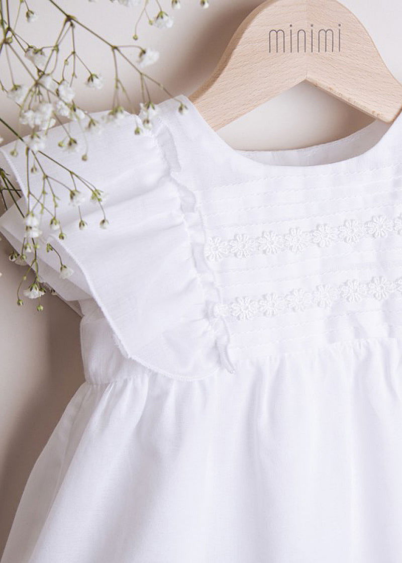 MINIMI 8/21 Sukienka elegancka kolor biała -  - #tag1# - #tag2# - #tag3# - #tag4#