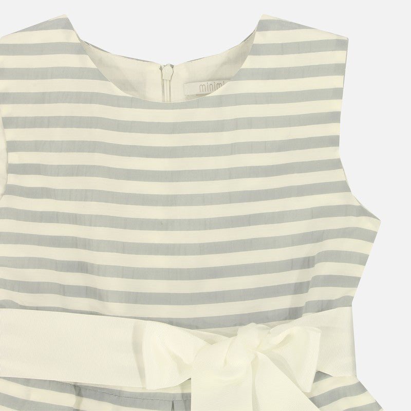 MINIMI sukienka dla dziewczynki w popielate paski 35/19 -  - #tag1# - #tag2# - #tag3# - #tag4#