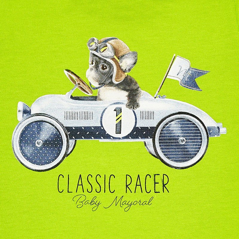 Mayoral 1009-73 Koszulka k/r nadruk samochód  kolor Guacamole -  - #tag1# - #tag2# - #tag3# - #tag4#