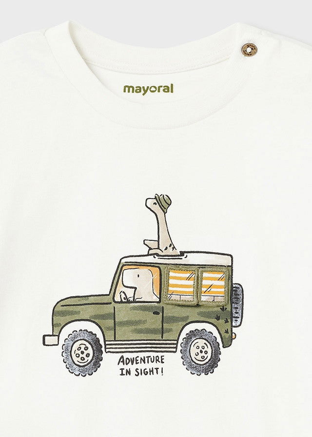 Mayoral 1029-46 Koszulka z krótkim rękawem chłopiec kolor śmietanka -  - #tag1# - #tag2# - #tag3# - #tag4#