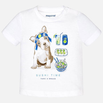 Mayoral 1044-39 Koszulka krótki rękaw kolor Biały -  - #tag1# - #tag2# - #tag3# - #tag4#