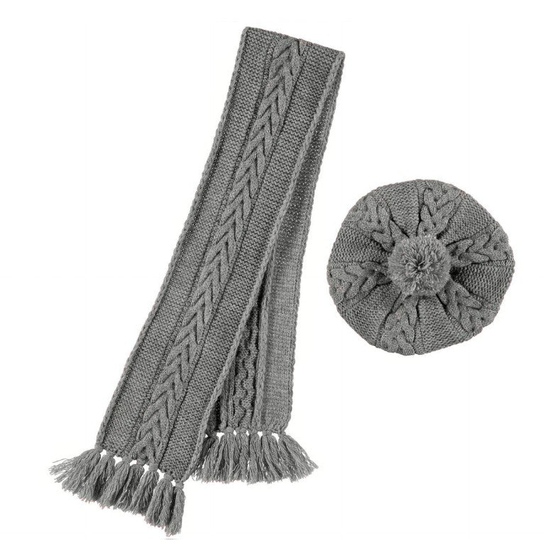 Mayoral 10896-83 Komplet czapka szalik  kolor Stal -  - #tag1# - #tag2# - #tag3# - #tag4#