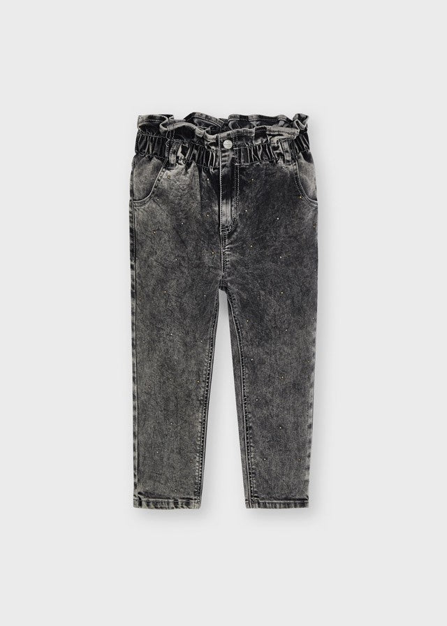 Mayoral 11-04577-062 Spodnie slouchy jeans dziewczynka 4577-62 Szary -  - #tag1# - #tag2# - #tag3# - #tag4#
