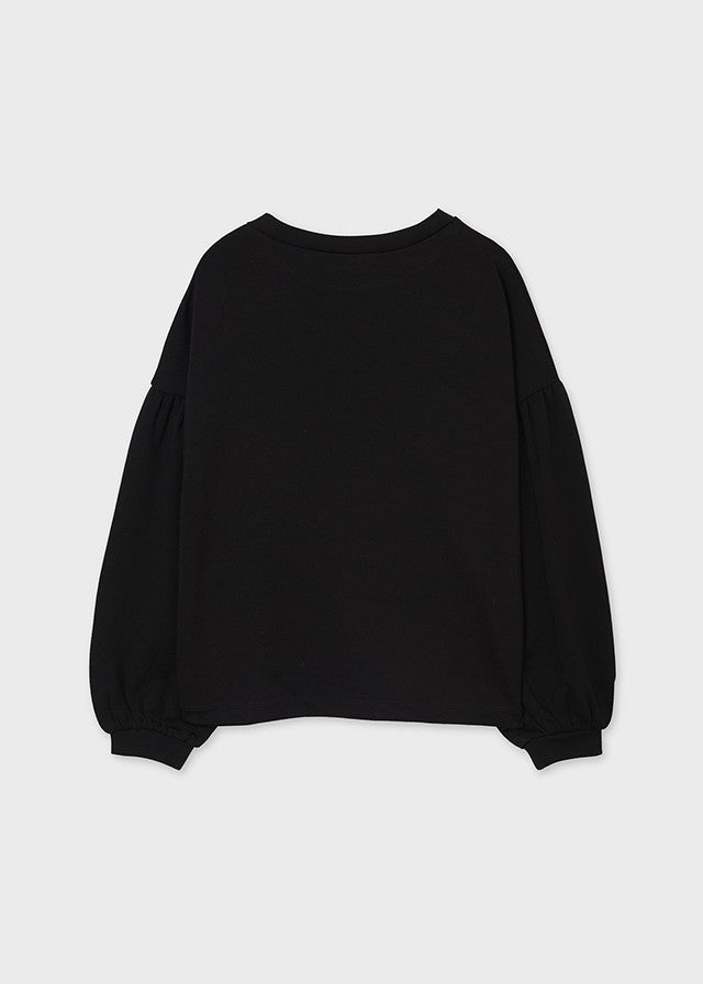 Mayoral 11-07425-063 Bluza dla dziewczyny 7425-63 czarny -  - #tag1# - #tag2# - #tag3# - #tag4#