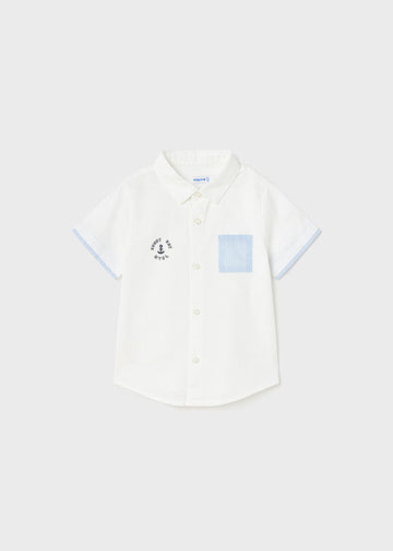 Mayoral 1111-1 Koszula z krótkim rękawem chłopiec kolor biały -  - #tag1# - #tag2# - #tag3# - #tag4#