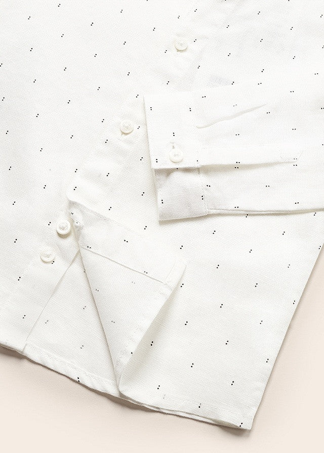 Mayoral 1114-76 Koszula z długim rękawem fantazja len chłopiec kolor dots -  - #tag1# - #tag2# - #tag3# - #tag4#