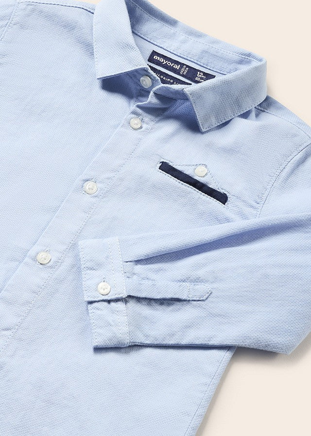 Mayoral 1115-41 Koszula z muszką chłopiec kolor błękitny -  - #tag1# - #tag2# - #tag3# - #tag4#