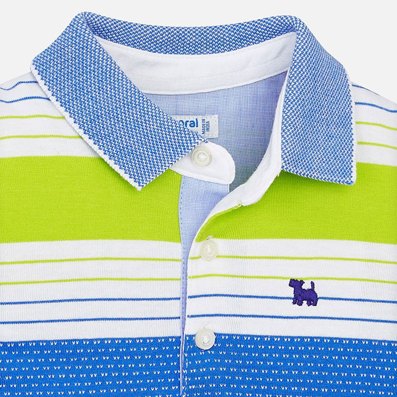 Mayoral 1132-74 Koszulka polo paski kolor Brokuł -  - #tag1# - #tag2# - #tag3# - #tag4#