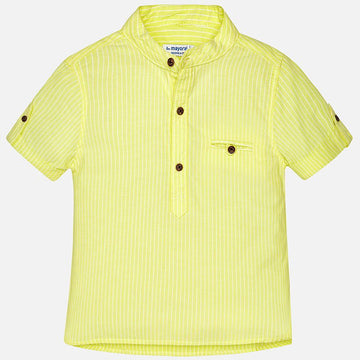 Mayoral 1156-39 Koszula chłopięca na stójce kolor żółty -  - #tag1# - #tag2# - #tag3# - #tag4#