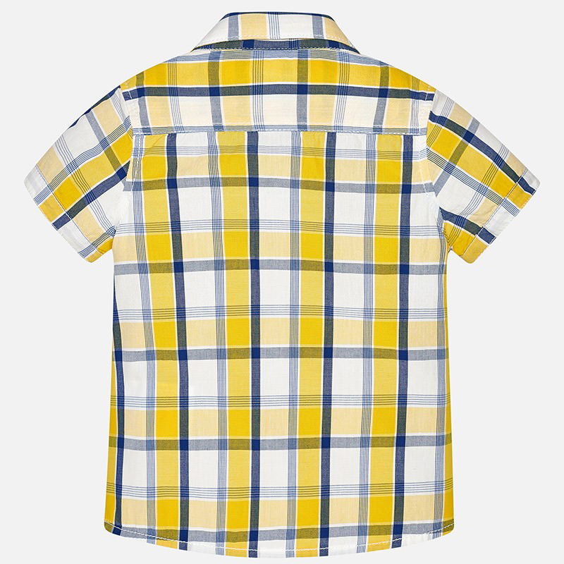 Mayoral 1162-50 Koszula chłopięca krata kolor Sun -  - #tag1# - #tag2# - #tag3# - #tag4#