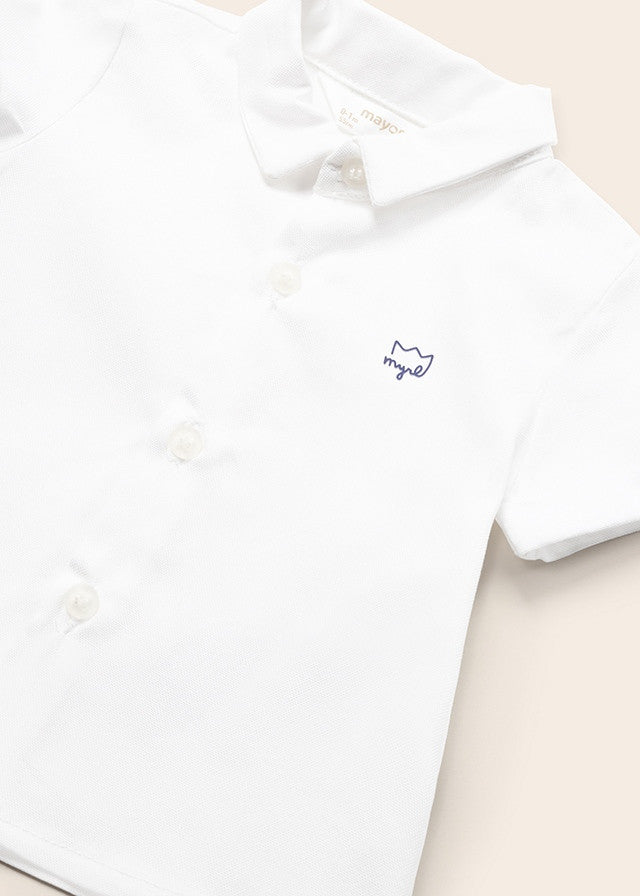 Mayoral 1189-60 Koszula z krótkim rękawem chłopiec kolor biały -  - #tag1# - #tag2# - #tag3# - #tag4#