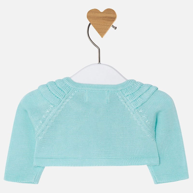 Mayoral 1302-19 Sweter bolerko dziewczęce kolor turkus -  - #tag1# - #tag2# - #tag3# - #tag4#