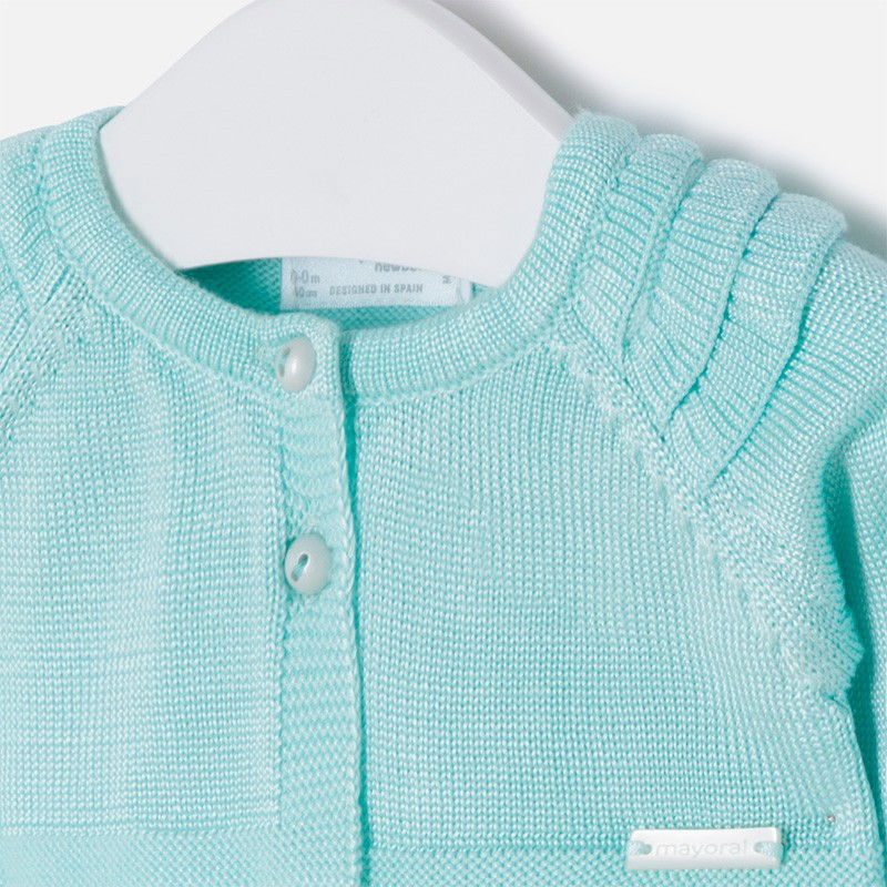 Mayoral 1302-19 Sweter bolerko dziewczęce kolor turkus -  - #tag1# - #tag2# - #tag3# - #tag4#