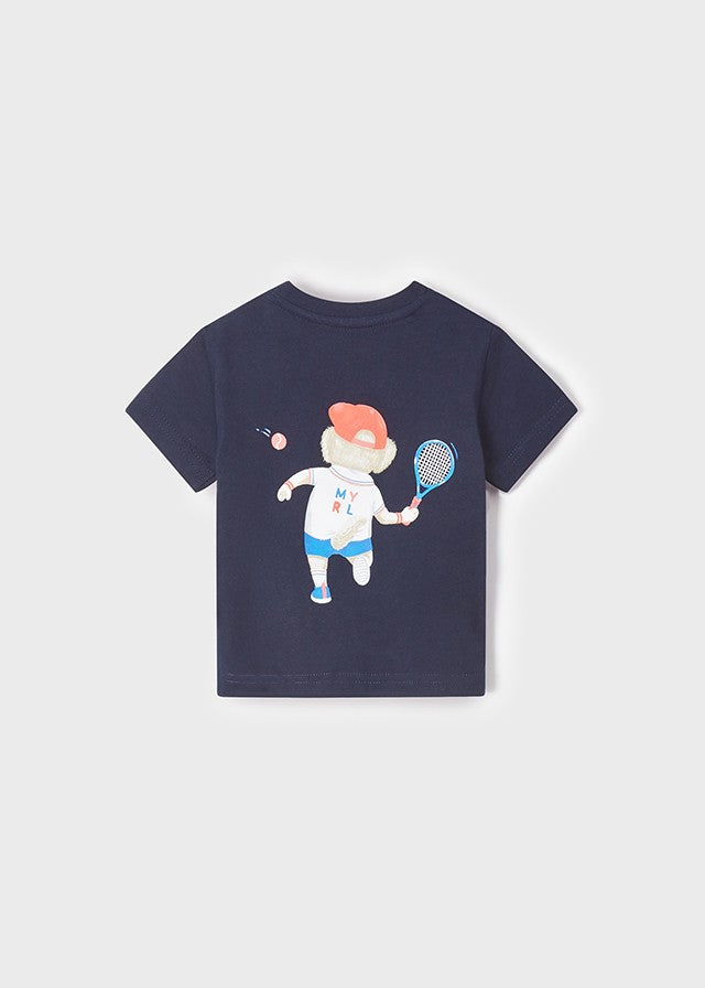 Mayoral 22-01016-037 Koszulka z krótkim rękawem chłopiec 1016-37 granatowy -  - #tag1# - #tag2# - #tag3# - #tag4#