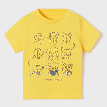 Mayoral 22-01017-042 Koszulka z krótkim rękawem chłopiec 1017-42 żółty -  - #tag1# - #tag2# - #tag3# - #tag4#