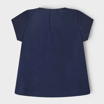 Mayoral 22-01033-052 Koszulka z krótkim rękawem dziewczynka 1033-52 atrament -  - #tag1# - #tag2# - #tag3# - #tag4#