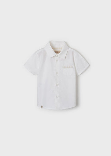 Mayoral 22-01112-095 Koszula z krótkim rękawem chłopiec 1112-95 biały -  - #tag1# - #tag2# - #tag3# - #tag4#