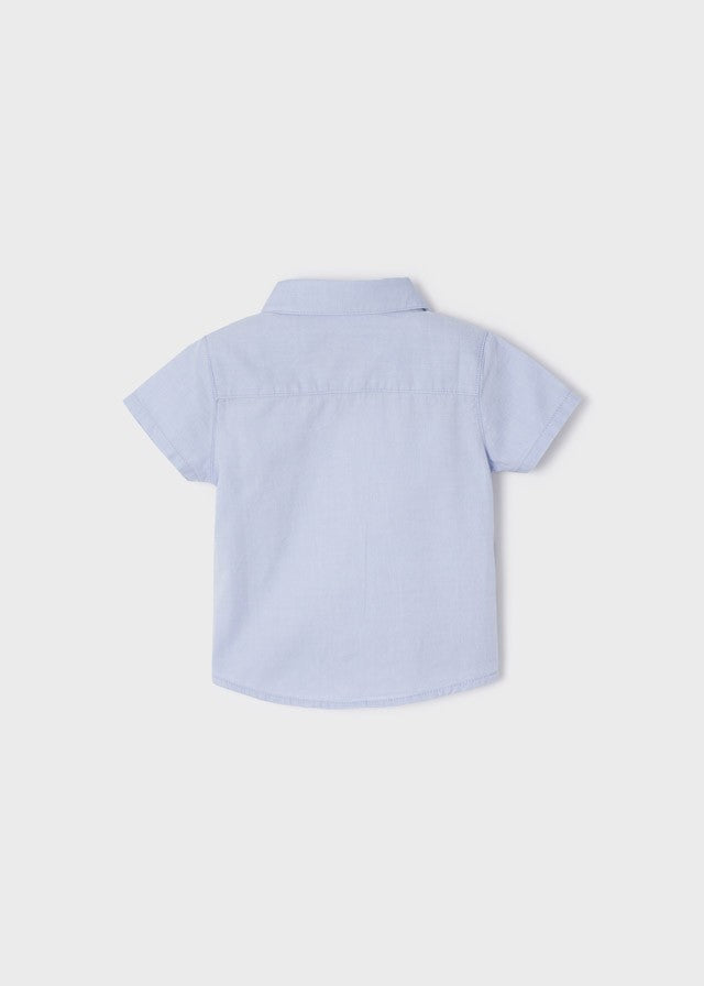 Mayoral 22-01112-096 Koszula z krótkim rękawem chłopiec 1112-96 błękitny -  - #tag1# - #tag2# - #tag3# - #tag4#