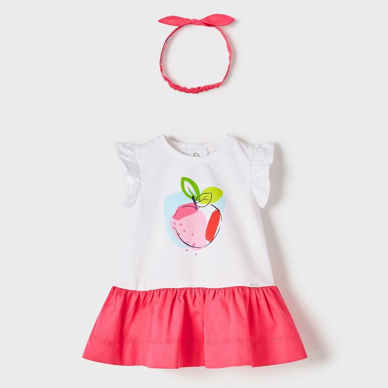 Mayoral 22-01912-047 Sukienka z opaską dziewczynka 1912-47 fuksja -  - #tag1# - #tag2# - #tag3# - #tag4#