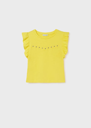 Mayoral 22-06042-029 Koszulka na ramiączkach dziewczynka 6042-29 mimoza -  - #tag1# - #tag2# - #tag3# - #tag4#