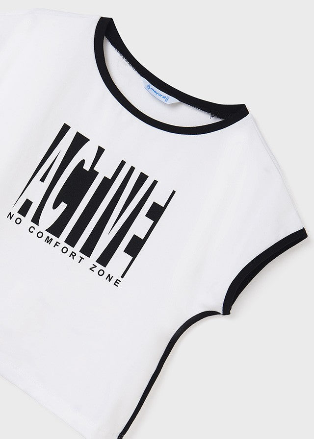 Mayoral 22-06226-086 Komplet z szortami dziewczynka 6226-86 czarny -  - #tag1# - #tag2# - #tag3# - #tag4#