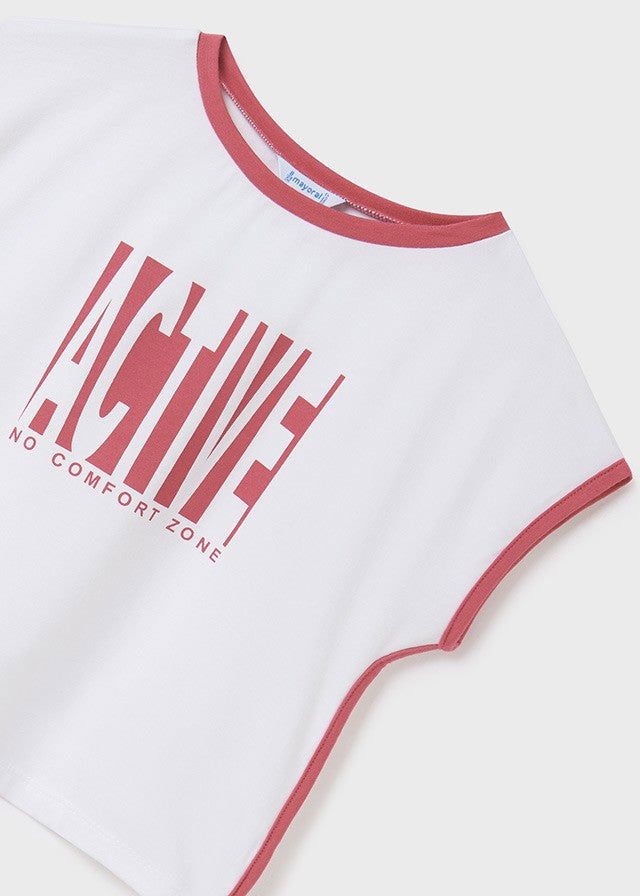 Mayoral 22-06226-088 Komplet z szortami dziewczynka 6226-88 różowy -  - #tag1# - #tag2# - #tag3# - #tag4#