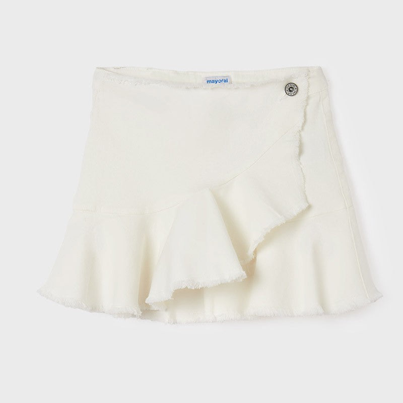 Mayoral 22-06950-092 Spódniczka z falbanką dziewczynka 6950-92 kremowy -  - #tag1# - #tag2# - #tag3# - #tag4#
