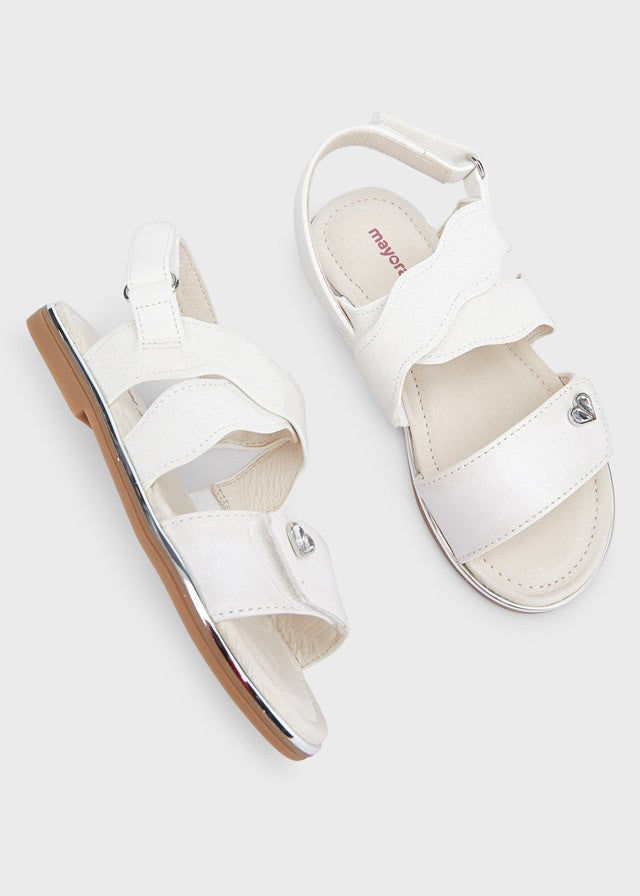Mayoral 22-43361-097 Sandały dla dziewczynki 43361-97 biały -  - #tag1# - #tag2# - #tag3# - #tag4#