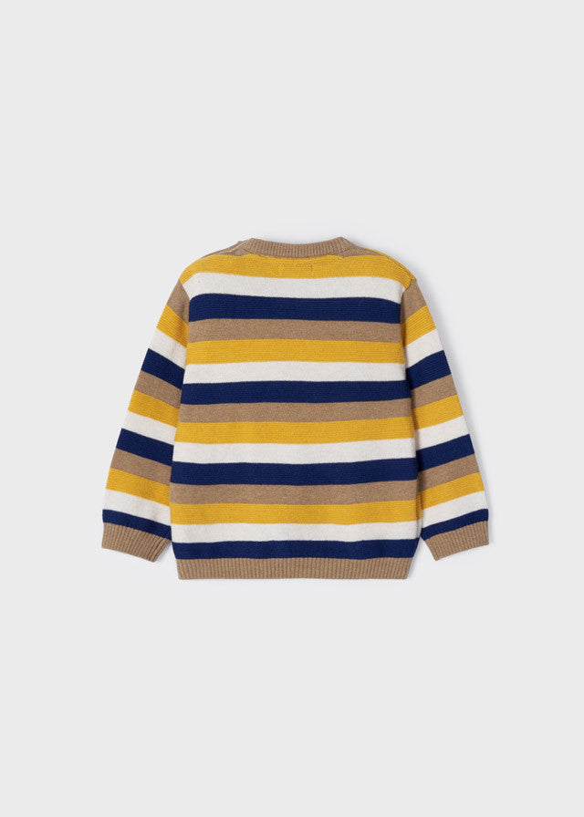 Mayoral 2303-19 Sweter w paski dla chłopca kolor kukurydza -  - #tag1# - #tag2# - #tag3# - #tag4#