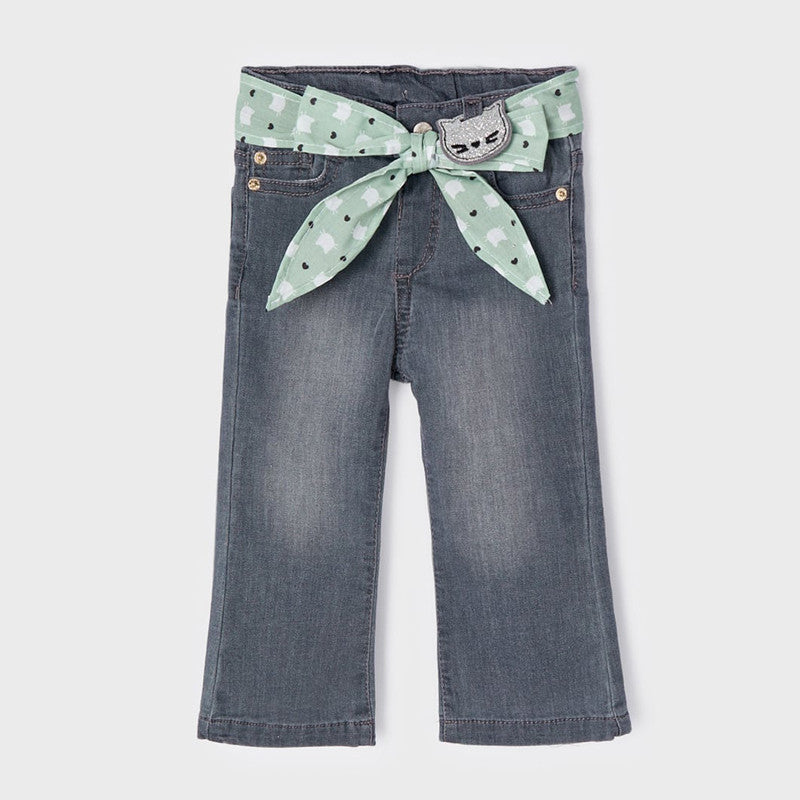 Mayoral 2542-92 Spodnie jeansowe dziewczęce kolor szary -  - #tag1# - #tag2# - #tag3# - #tag4#