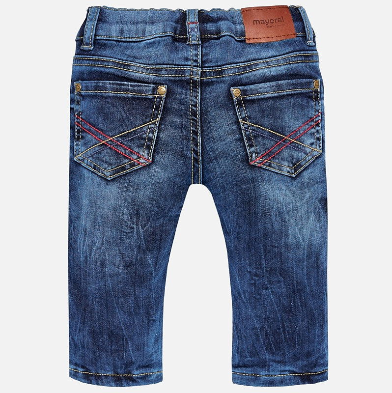 Mayoral 2554-5 Spodnie ocieplane chłopięce jeans kolor granat -  - #tag1# - #tag2# - #tag3# - #tag4#