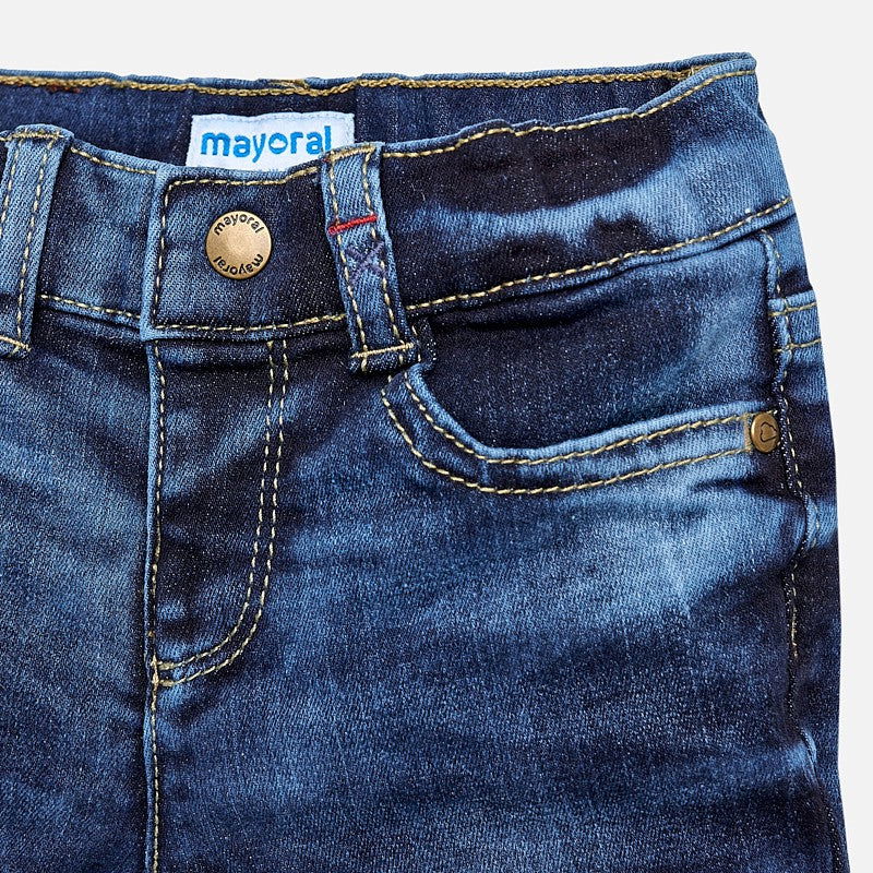 Mayoral 2554-5 Spodnie ocieplane chłopięce jeans kolor granat -  - #tag1# - #tag2# - #tag3# - #tag4#