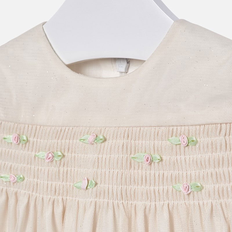 Mayoral 2932-51 Sukienka dziewczęca kolor krem -  - #tag1# - #tag2# - #tag3# - #tag4#